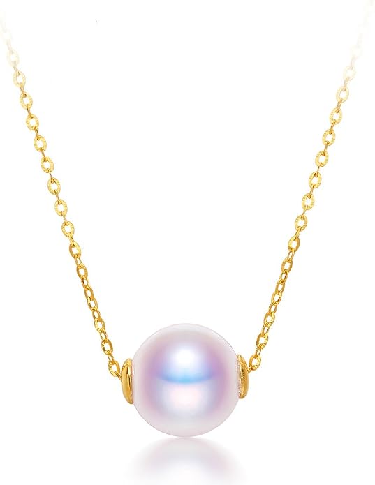 Tahitian Black Pearl/Akoya White Pearls Necklace Fine Jewellery Round AAAA+ Pearl 18K Pearl Pendant Necklace Gifts for Women Her- Anniversary Birthday Fine Jewelry -Valentine's Day Mothers Day Gifts