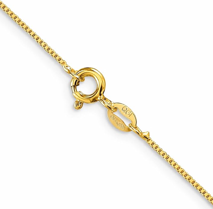 Lab Grown Diamond Cross Necklace in 10K Solid Gold (0.25–1 ct. tw.) with 18-inch Box Chain