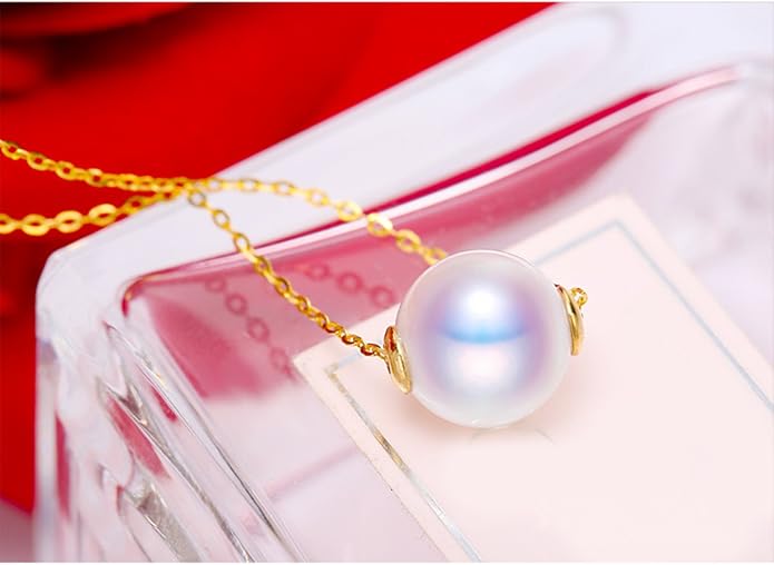 Tahitian Black Pearl/Akoya White Pearls Necklace Fine Jewellery Round AAAA+ Pearl 18K Pearl Pendant Necklace Gifts for Women Her- Anniversary Birthday Fine Jewelry -Valentine's Day Mothers Day Gifts